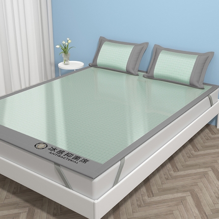 91家纺网 家纺一手货源 找家纺 （总）绒艺席业 2025新款A类抗菌冰丝凉席系列-冰感抑菌席