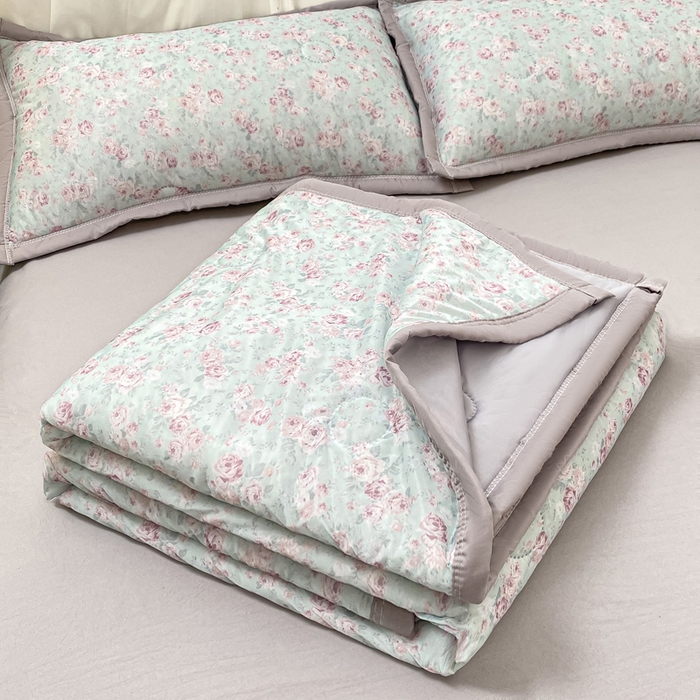 91家纺网 家纺一手货源 找家纺 （总）顺顺家纺 2025新款凉感丝印花夏被空调被