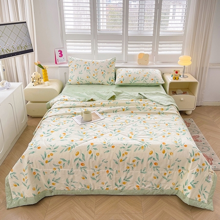 思雅庭 2025新款里外全棉夏被新疆棉花夏凉被空调被 盛夏果实