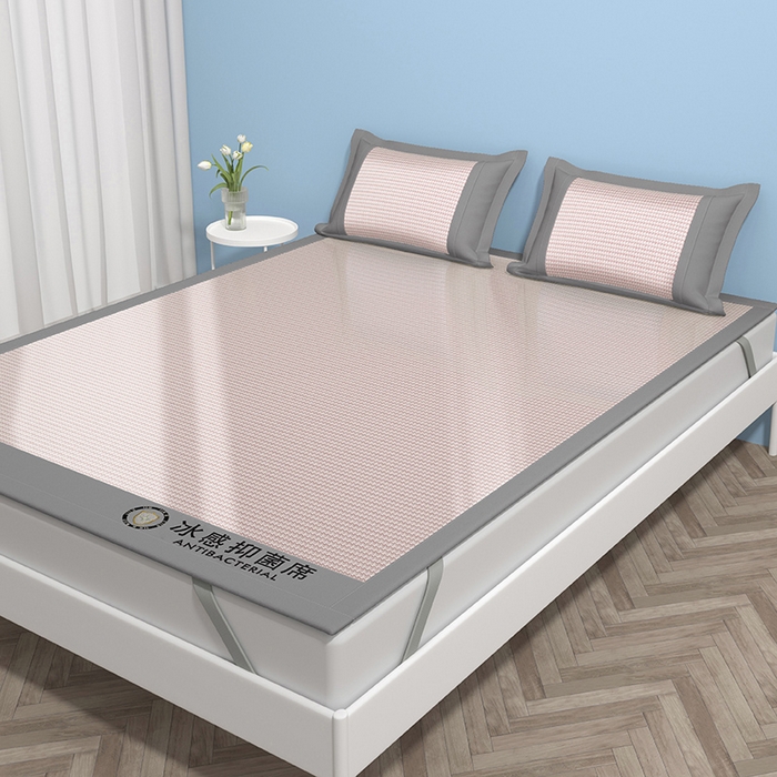 91家纺网 家纺一手货源 找家纺 （总）绒艺席业 2025新款A类抗菌冰丝凉席系列-冰感抑菌席