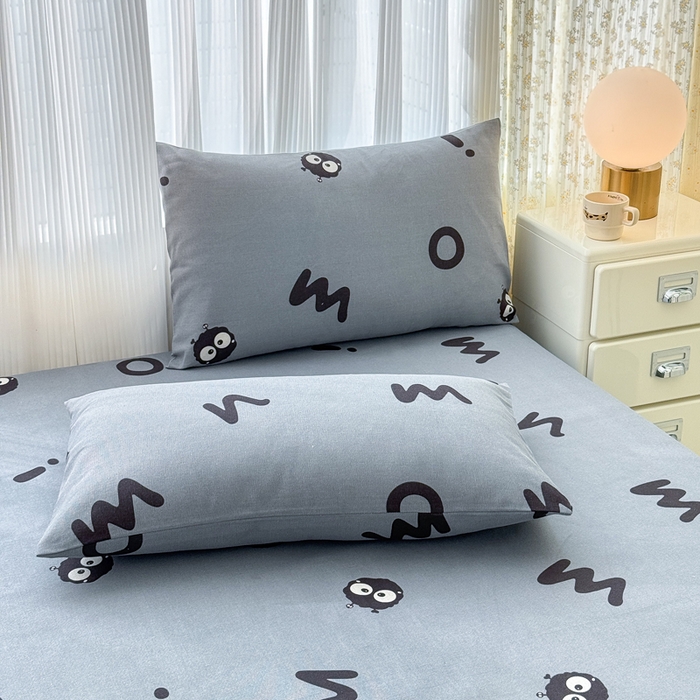 91家纺网 家纺一手货源 找家纺 仟网汇 2025新款老粗布床单粗布凉席老粗布单床单枕套单品 精灵小球