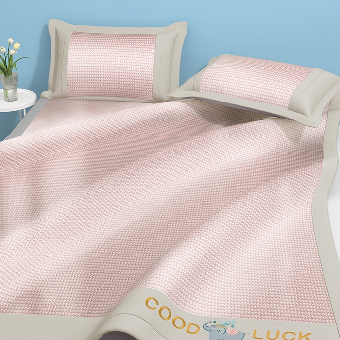 91家纺网 家纺一手货源 找家纺 （总）绒艺席业 2025新款A类抗菌冰丝凉席系列-小象宝款