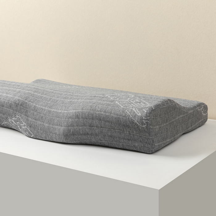 91家纺网 家纺一手货源 找家纺 其乐枕芯  2025新款亚马逊外贸爆款蝶形记忆枕护颈枕芯枕头 咖啡格