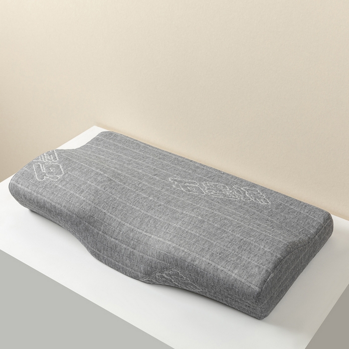 91家纺网 家纺一手货源 找家纺 其乐枕芯  2025新款亚马逊外贸爆款蝶形记忆枕护颈枕芯枕头 石墨烯-灰