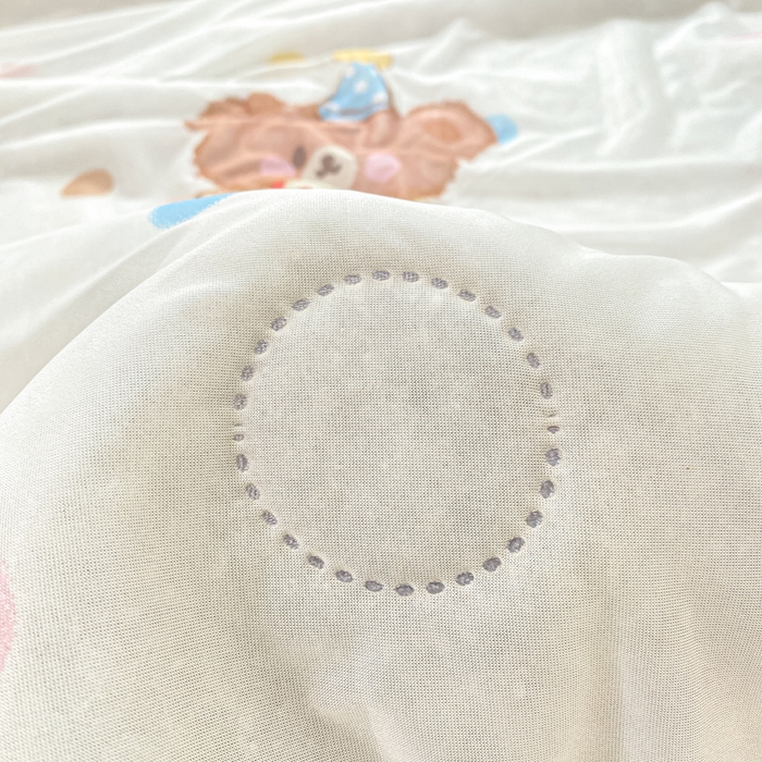 91家纺网 家纺一手货源 找家纺 顺顺家纺 2025新款凉感丝印花夏被空调被 夏日童趣