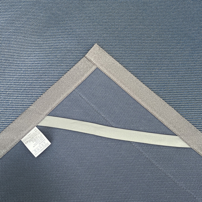 91家纺网 家纺一手货源 找家纺 莱米家纺 2025新款加厚凉感绣花冰藤席 可爱兔—雾霾蓝-凉席