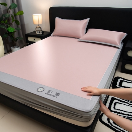 91家纺网 家纺一手货源 找家纺 （总）水云缦 2025新款抗菌碳光冰丝席