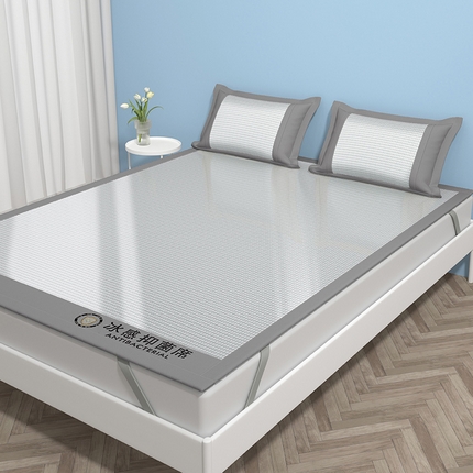 91家纺网 家纺一手货源 找家纺 （总）绒艺席业 2025新款A类抗菌冰丝凉席系列-冰感抑菌席