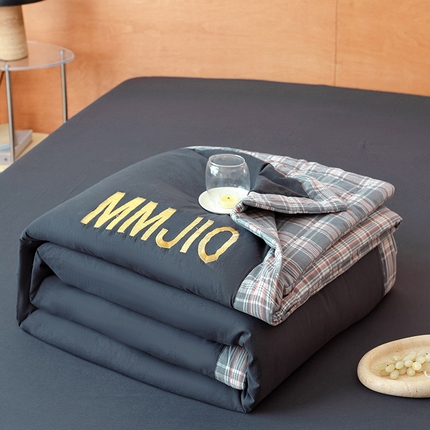 91家纺网 家纺一手货源 找家纺 （总）寐眠2025新款全棉水洗棉刺绣夏被【夏被四件套】