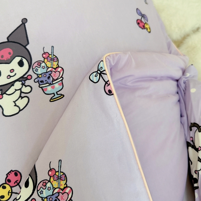 91家纺网 家纺一手货源 找家纺 兜米家居 2025夏季新品三丽鸥深睡双感针织凉感空调被夏被 甜心库洛米