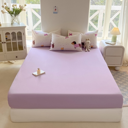 91家纺网 家纺一手货源 找家纺 （总）2025云感皱皱棉单品水洗棉单床笠被套罩床垫套 床笠