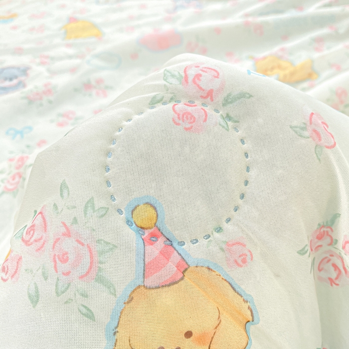 91家纺网 家纺一手货源 找家纺 顺顺家纺 2025新款凉感丝印花夏被空调被 萌狗乐园