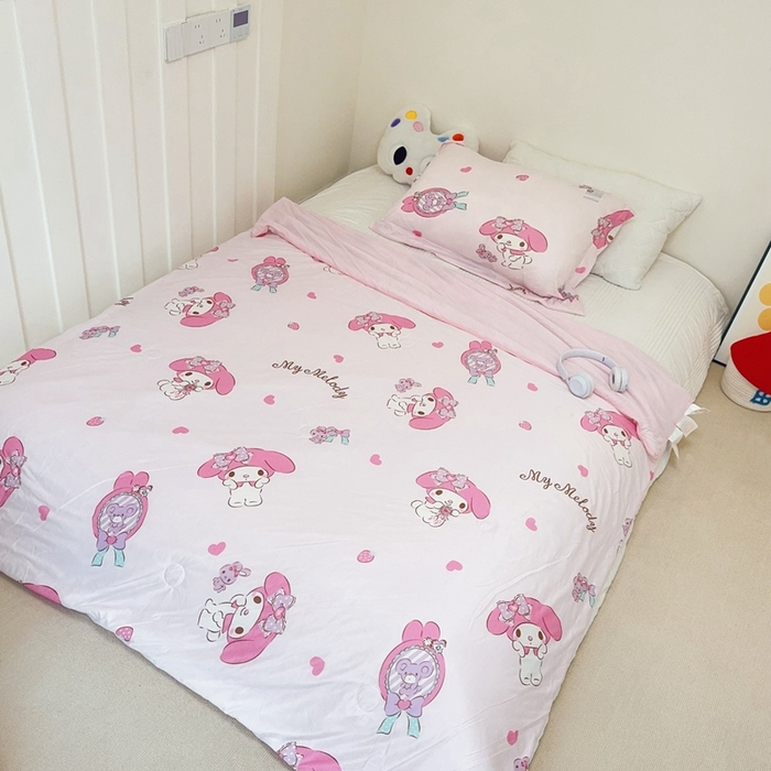 91家纺网 家纺一手货源 找家纺 （总）兜米家居 2025夏季新品三丽鸥深睡双感针织凉感空调被夏被