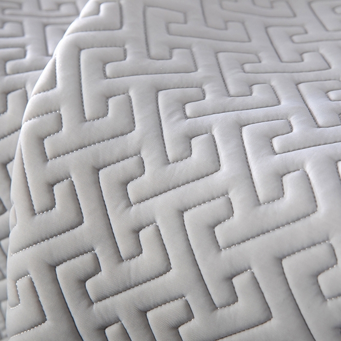 91家纺网 家纺一手货源 找家纺 美丽折2025夏季新品高端加厚全冰丝生物基乳胶凉席三件套 水洗天然乳胶凉席 经典灰T