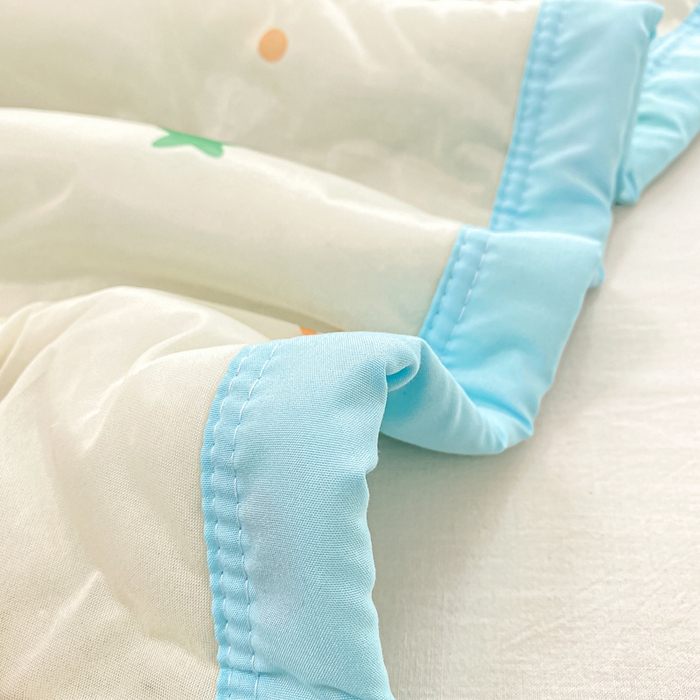 91家纺网 家纺一手货源 找家纺 顺顺家纺 2025新款凉感丝印花夏被空调被 快乐小狗