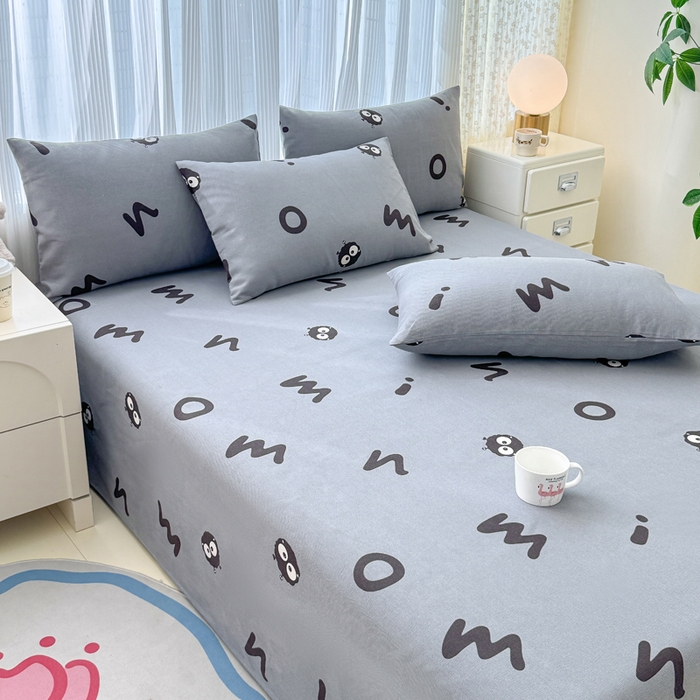 91家纺网 家纺一手货源 找家纺 仟网汇 2025新款老粗布床单粗布凉席老粗布单床单枕套单品 精灵小球