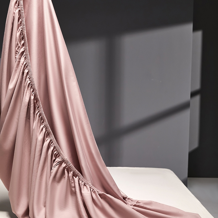 91家纺网 家纺一手货源 找家纺 秀色2025新款高端纯棉床笠单件全棉全包床套三件套100s新疆长绒棉酒店床垫保护套 梦易-琳蕴储