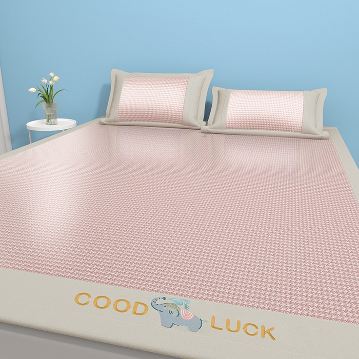 91家纺网 家纺一手货源 找家纺 （总）绒艺席业 2025新款A类抗菌冰丝凉席系列-小象宝款