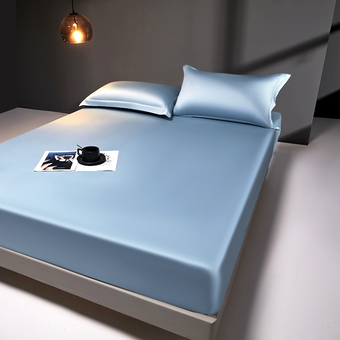 91家纺网 家纺一手货源 找家纺 秀色2025新款高端纯棉床笠单件全棉全包床套三件套100s新疆长绒棉酒店床垫保护套 梦易-郁兰