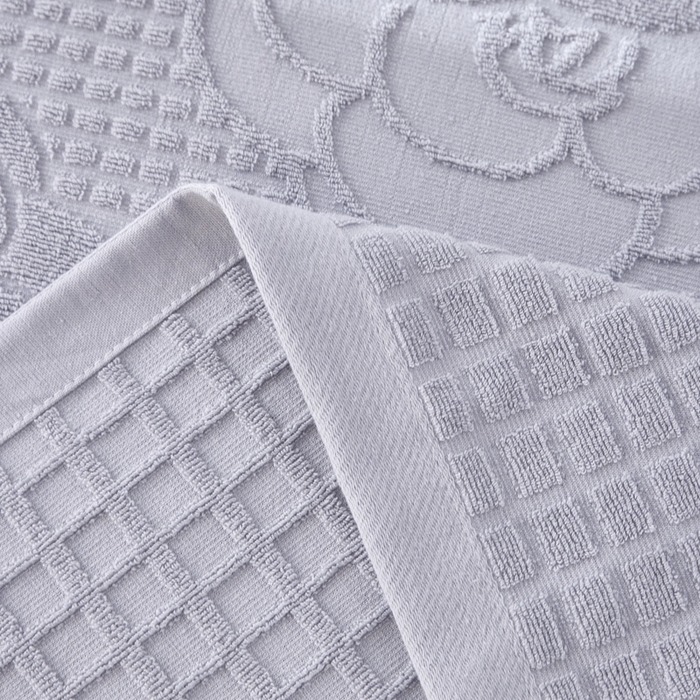 91家纺网 家纺一手货源 找家纺 爱港家纺 2025新款上海专版老式怀旧全棉A类纱布毛巾被 茶花-灰