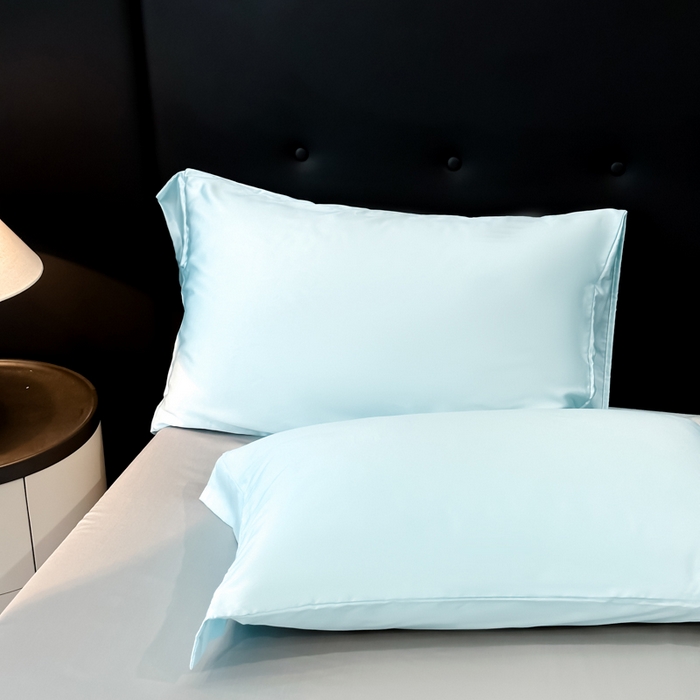 91家纺网 家纺一手货源 找家纺 满羽家纺 2025新款冰丝夏被四件套-满绣系列 DC-兰灰