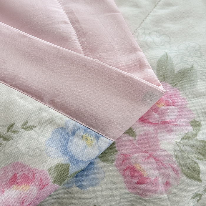 91家纺网 家纺一手货源 找家纺 瑜珠家纺 2025新款里外全棉棉花夏被 法尔曼玫瑰