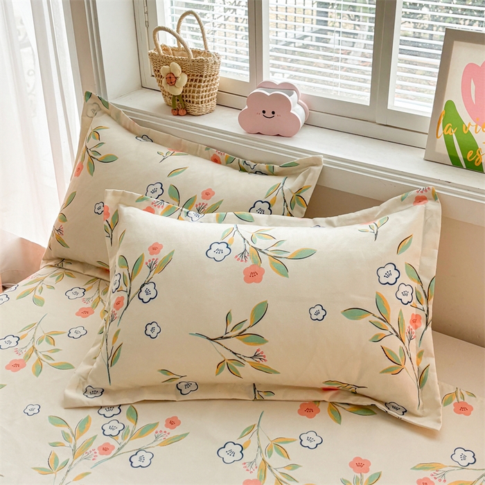 91家纺网 家纺一手货源 找家纺  爱一个家 2025新款植物羊绒四件套 恬静花开