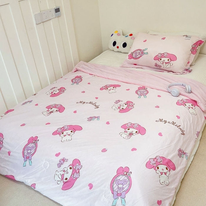 91家纺网 家纺一手货源 找家纺 （总）兜米家居 2025夏季新品三丽鸥深睡双感针织凉感空调被夏被