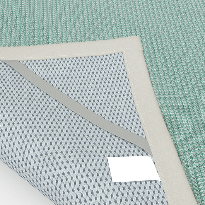 91家纺网 家纺一手货源 找家纺 绒艺席业 2025新款A类抗菌冰丝凉席系列-小象宝款 绿色