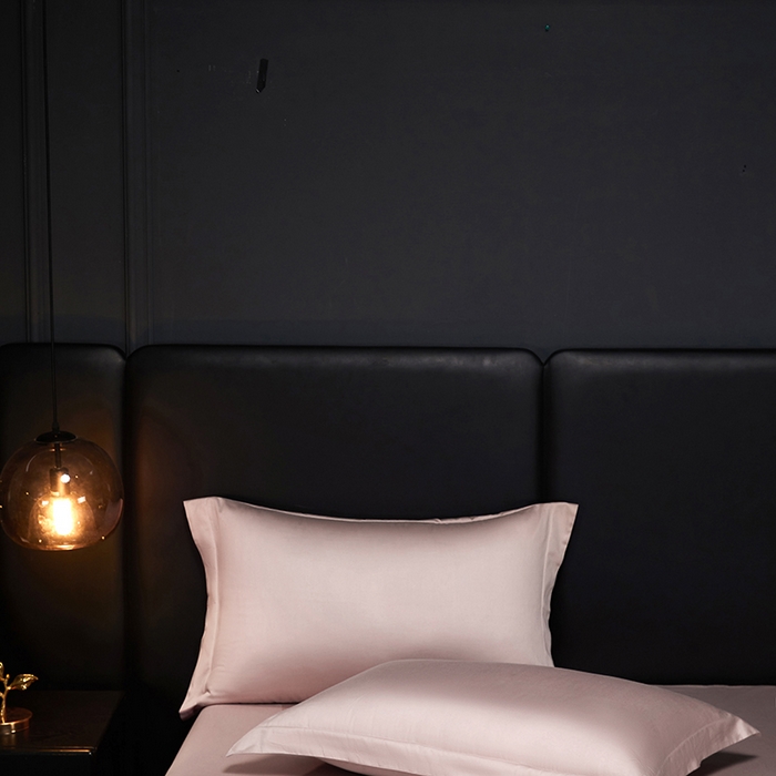 91家纺网 家纺一手货源 找家纺 秀色2025新款A类高端100s新疆长绒棉纯棉床单单件全棉单人贡缎加厚被单三件套 莫奈-粉末白