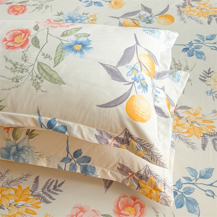 91家纺网 家纺一手货源 找家纺 爱一个家 2025新款植物羊绒四件套 幽幽花香