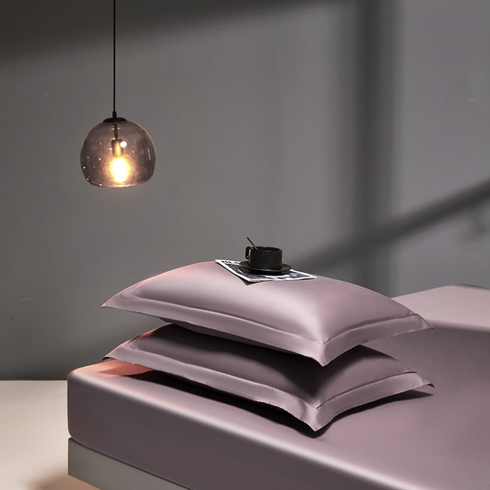 91家纺网 家纺一手货源 找家纺 秀色2025新款高端纯棉床笠单件全棉全包床套三件套100s新疆长绒棉酒店床垫保护套 梦易-香芋紫