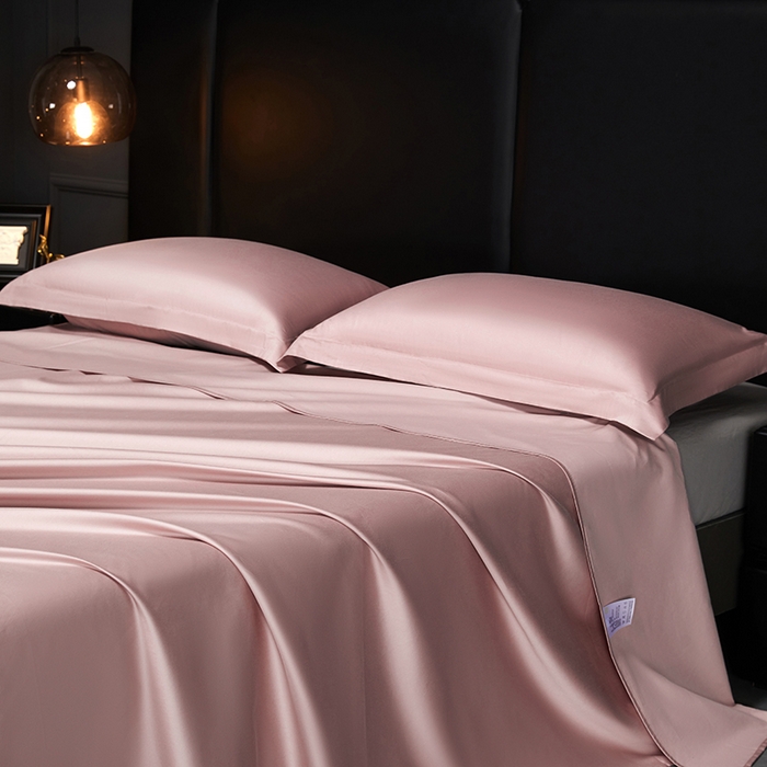 91家纺网 家纺一手货源 找家纺 秀色2025新款A类高端100s新疆长绒棉纯棉床单单件全棉单人贡缎加厚被单三件套 莫奈-琳蕴储