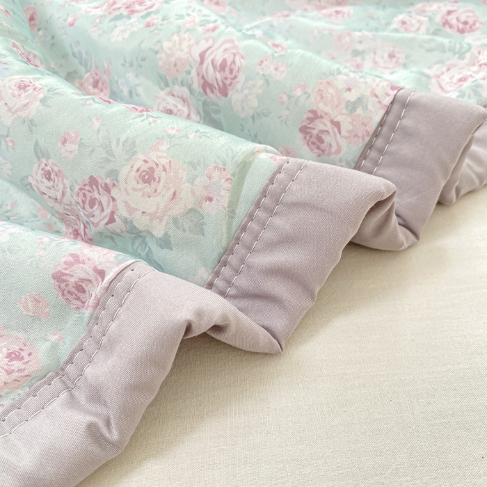 91家纺网 家纺一手货源 找家纺 （总）顺顺家纺 2025新款凉感丝印花夏被空调被