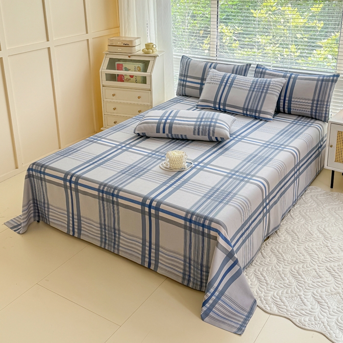 91家纺网 家纺一手货源 找家纺 仟网汇 2025新款老粗布床单粗布凉席老粗布单床单枕套单品 时尚空间