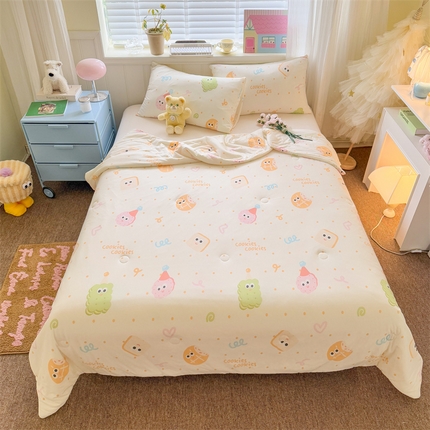 名兮家居 2025新款针织棉夏凉被 面包侠