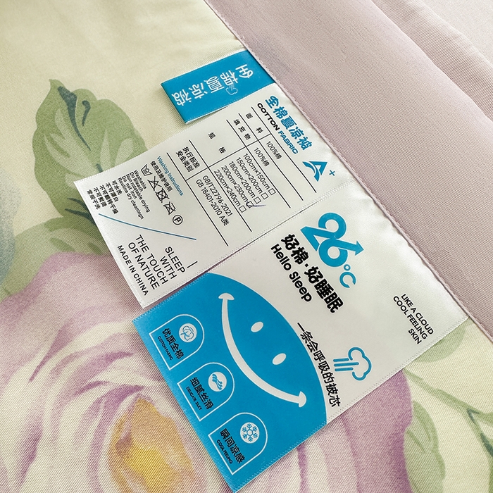 91家纺网 家纺一手货源 找家纺 瑜珠家纺 2025新款里外全棉棉花夏被 假日玫瑰