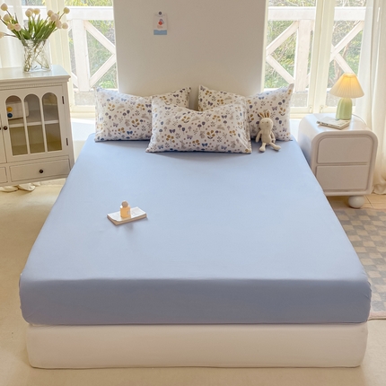 91家纺网 家纺一手货源 找家纺 （总）2025云感皱皱棉单品水洗棉单床笠被套罩床垫套 床笠