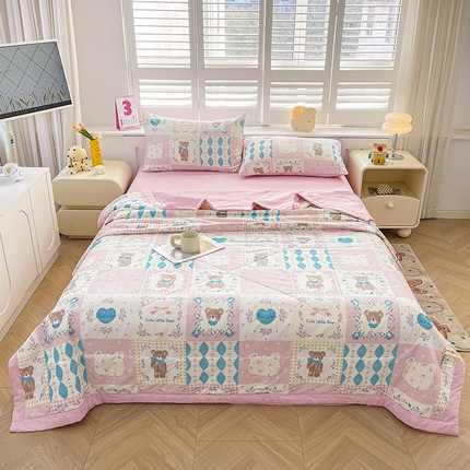 思雅庭 2025新款里外全棉夏被新疆棉花夏凉被空调被 格子物语