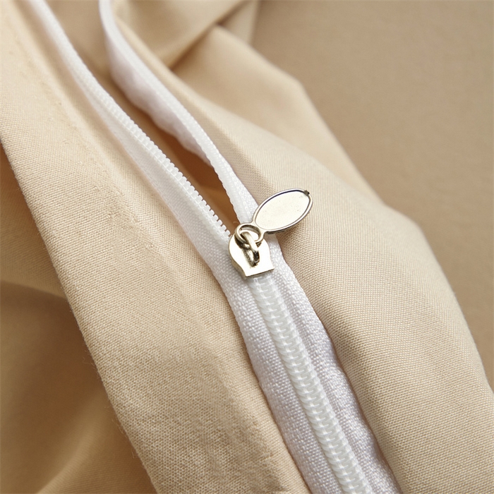 91家纺网 家纺一手货源 找家纺 佳宇轩 2025爆款水洗棉五彩刺绣四件套简约轻奢织带绣花床单床笠被罩4件套-蜜羽 蜜羽-浅咖