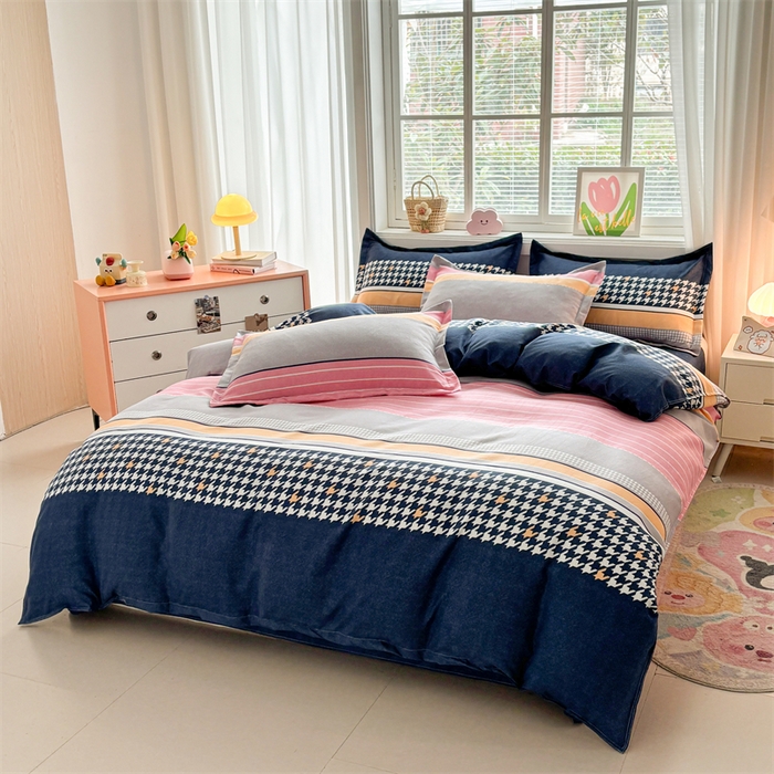 91家纺网 家纺一手货源 找家纺 爱一个家 2025新款植物羊绒四件套 奥加丽