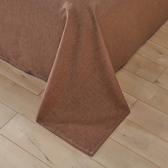 91家纺网 家纺一手货源 找家纺 金艾草2025年新款60S纯棉色织水洗大提花四件套 时光条-拿铁