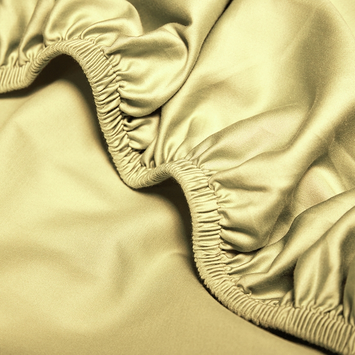 91家纺网 家纺一手货源 找家纺 秀色2025新款高端纯棉床笠单件全棉全包床套三件套100s新疆长绒棉酒店床垫保护套 梦易-奶茶米