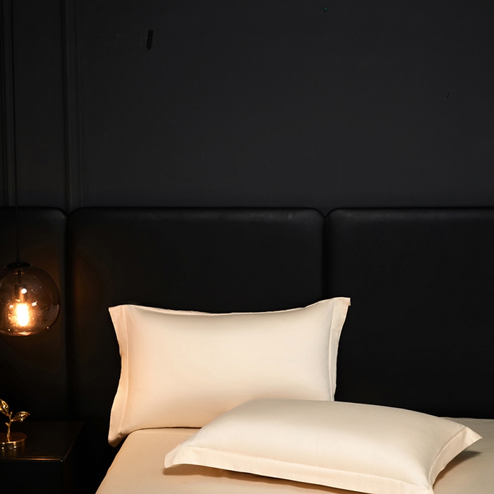 91家纺网 家纺一手货源 找家纺 秀色2025新款A类高端100s新疆长绒棉纯棉床单单件全棉单人贡缎加厚被单三件套 莫奈-奶昔白