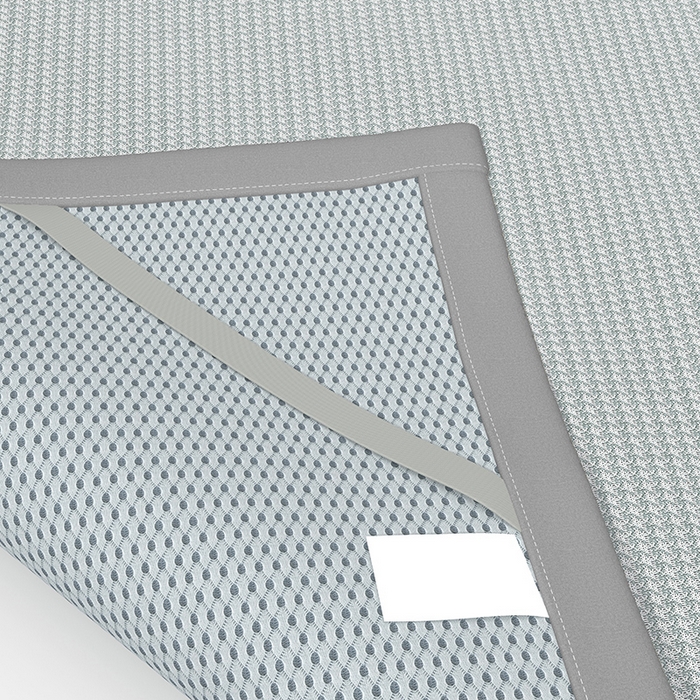 91家纺网 家纺一手货源 找家纺 绒艺席业 2025新款A类抗菌冰丝凉席系列-冰感抑菌席 灰色