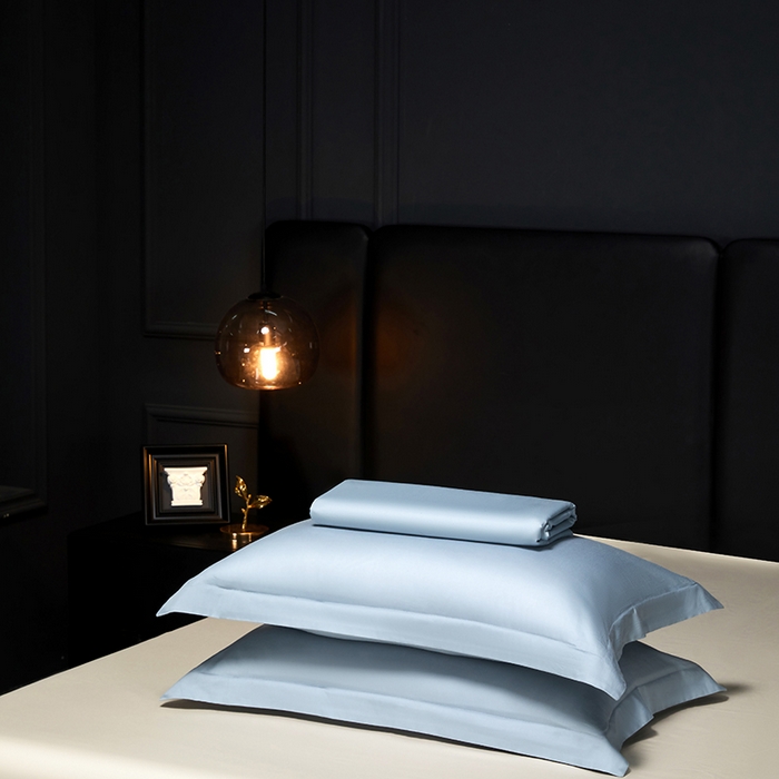 91家纺网 家纺一手货源 找家纺 秀色2025新款A类高端100s新疆长绒棉纯棉床单单件全棉单人贡缎加厚被单三件套 莫奈-郁兰