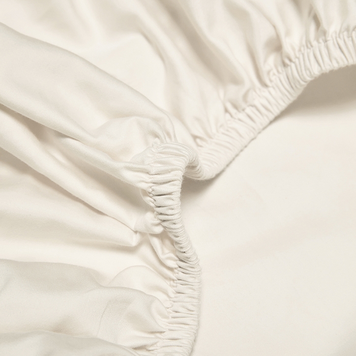 91家纺网 家纺一手货源 找家纺 秀色2025新款高端纯棉床笠单件全棉全包床套三件套100s新疆长绒棉酒店床垫保护套 梦易-皓月白