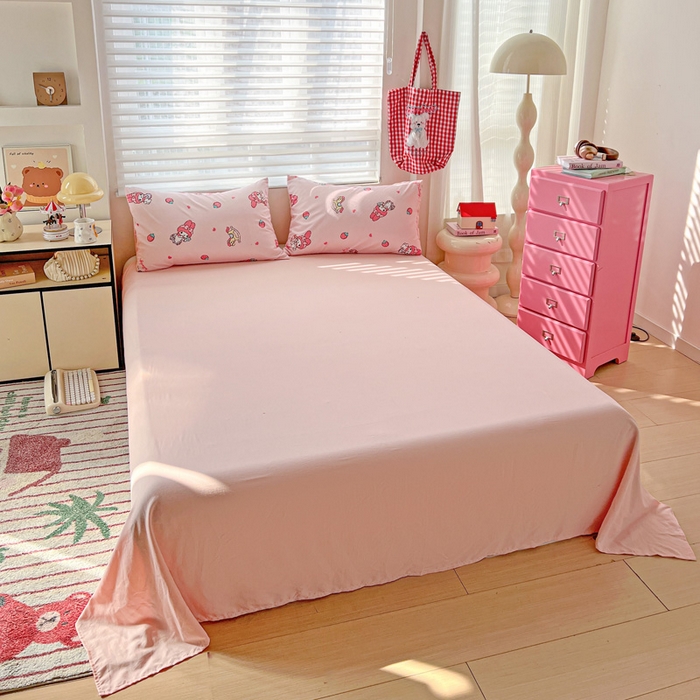 91家纺网 家纺一手货源 找家纺 妖妖家纺 2025新款超柔双层纱糯糯针织棉夏凉被四件套 逛逛游乐园