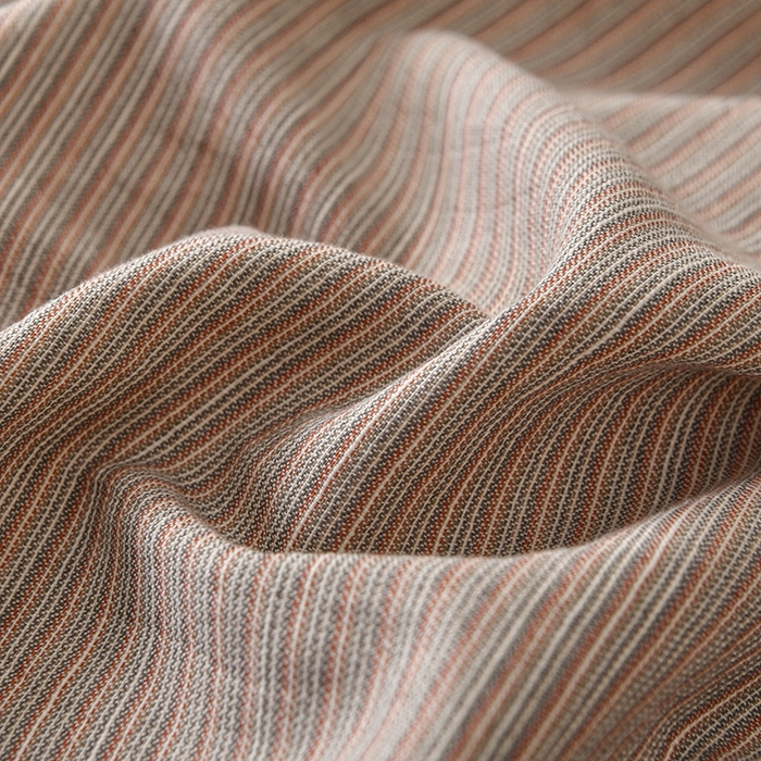 91家纺网 家纺一手货源 找家纺 金艾草2025年新款60S纯棉色织水洗大提花四件套 时光条-拿铁