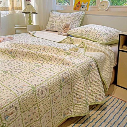 91家纺网 家纺一手货源 找家纺 （总）漫时光 2025新款全棉纯棉新疆棉花夹层单床盖